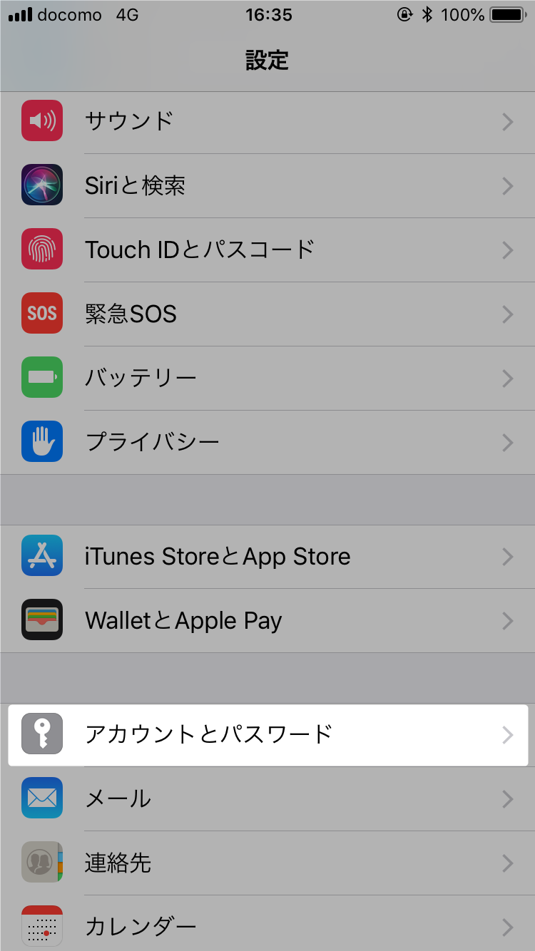 iphone その他 メール 設定 オファー